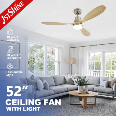 Harga yang bagus Dekoratif Modern RoHS Remote LED Ceiling Fan 52 Inch Dengan Warna Mulit Ringan on line