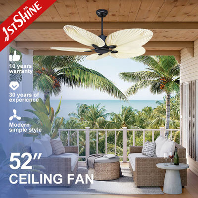 Harga yang bagus 1stshine Dekoratif Ceiling Fan Villa Exotic Malaysia 5 Palm Blades on line