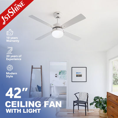 Harga yang bagus 42 Inch Ceiling Fan Dengan Lampu AC Motor Smart Control 4 Pisau Kayu on line