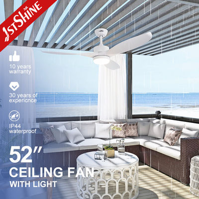 Harga yang bagus 3 Baling-Baling Plastik Kipas Langit-Langit LED Putih on line