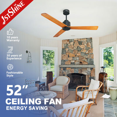 Harga yang bagus 6 Kecepatan 52 Inch 3 Blade Ceiling Fan Menghemat Listrik 110V Tegangan Rendah on line