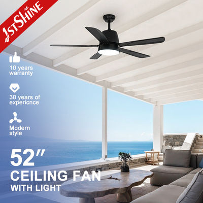 Harga yang bagus Ruang tamu 52 Inch Large Air Flow LED Ceiling Fan ABS Blade Body Lampu LED on line