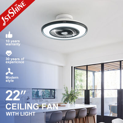 Harga yang bagus Kipas Angin Langit-Langit Flush Mount 22 Inci dengan Lampu LED dan Remote Control 6 Kecepatan yang Ditenagai oleh Motor DC on line
