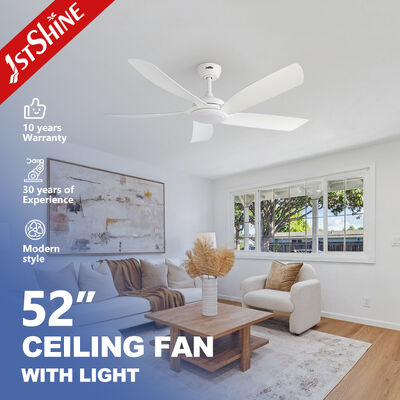 Kualitas 52 Inch Modern Ceiling Fan dengan Light Featuring Silent DC Motor dan 5 ABS Blades untuk Desain Ultra-Slim pabrik