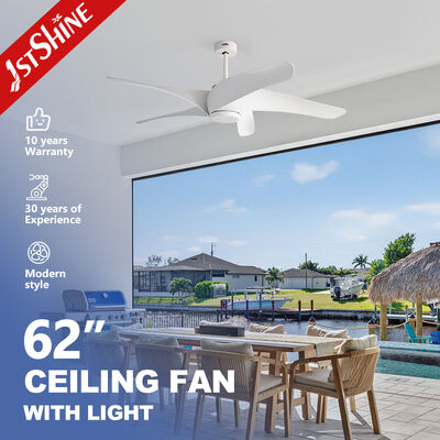 Harga yang bagus 62-inci 5 ABS Blade Plastic Ceiling Fan dengan lampu LED dan DC Motor On line