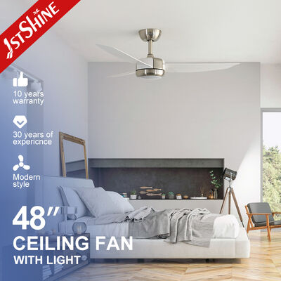 Kualitas 48 Inch ABS Blade Lampu langit-langit dengan lampu LED dan remote control untuk kamar tidur dan ruang tamu pabrik